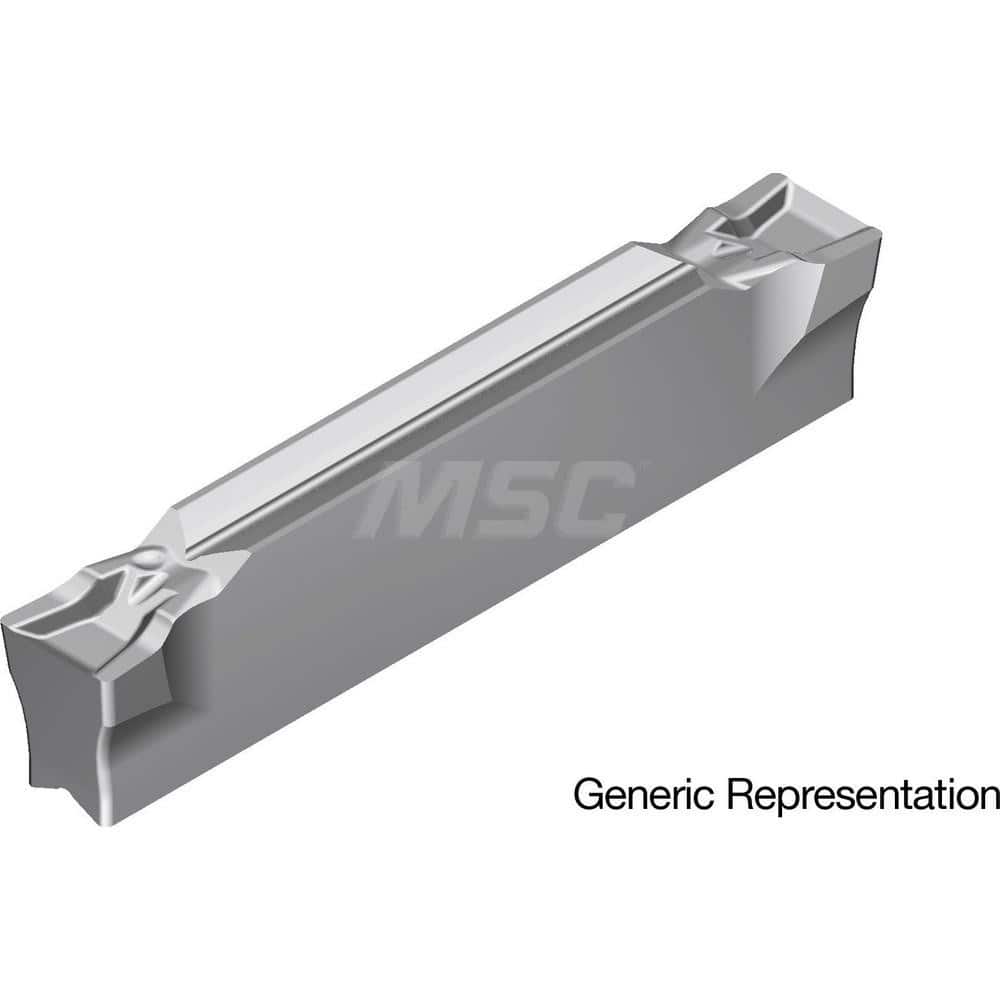 Grooving Insert: GCM6004GF AC8035P, Solid Carbide Absotech Finish, Neutral, 6 mm Cutting Width, 25 mm Max Depth, Series GND