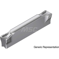 Grooving Insert: GCM4004GG AC8035P, Solid Carbide Absotech Finish, Neutral, 4 mm Cutting Width, 25 mm Max Depth, Series GND