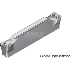 Grooving Insert: GCM4002MG AC8035P, Solid Carbide Absotech Finish, Neutral, 4 mm Cutting Width, 25 mm Max Depth, Series GND
