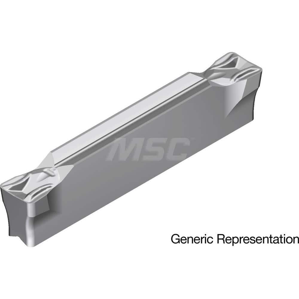 Grooving Insert: GCM3004MG AC8035P, Solid Carbide Absotech Finish, Neutral, 3 mm Cutting Width, 20 mm Max Depth, Series GND