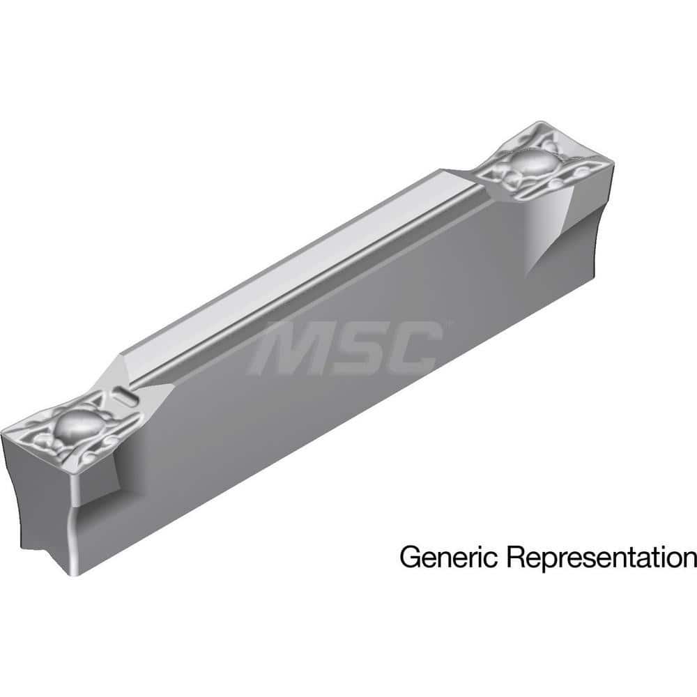 Grooving Insert: GCM4008ML AC8035P, Solid Carbide Absotech Finish, Neutral, 4 mm Cutting Width, 25 mm Max Depth, Series GND