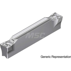 Grooving Insert: GCM4002ML AC8035P, Solid Carbide Absotech Finish, Neutral, 4 mm Cutting Width, 25 mm Max Depth, Series GND
