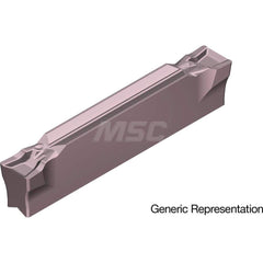 Grooving Insert: GCM125005GF AC530U, Solid Carbide Super ZX Finish, Neutral, 1.25 mm Cutting Width, 16 mm Max Depth, Series GND