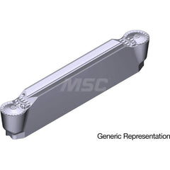 Grooving Insert: GCM4020RN AC5025S, Solid Carbide Absotech Finish, Neutral, 4 mm Cutting Width, 25 mm Max Depth, Series GND