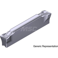Grooving Insert: GCM4002CG AC5025S, Solid Carbide Absotech Finish, Right Hand, 4 mm Cutting Width, 25 mm Max Depth, Series GND