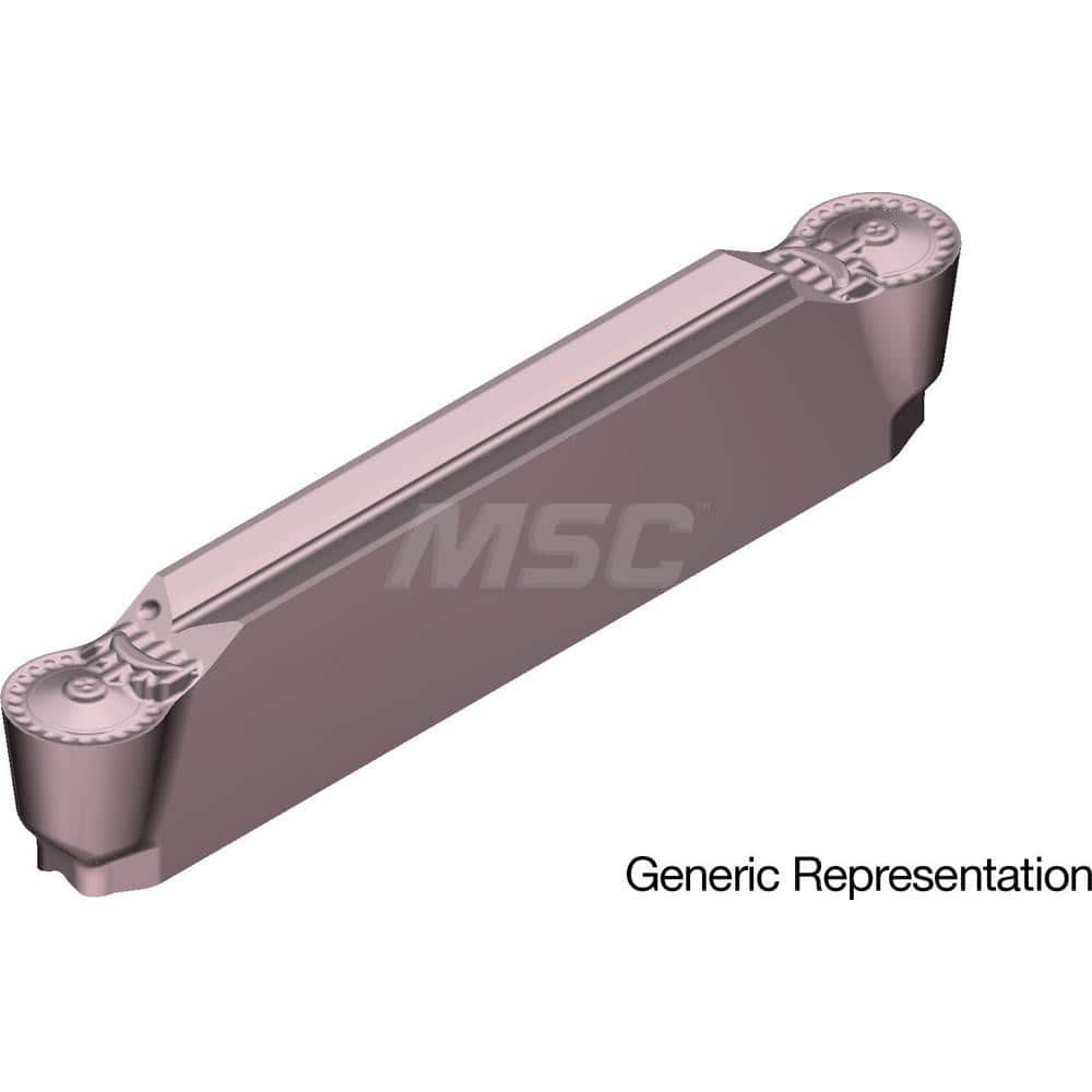 Grooving Insert: GCM2010RN AC530U, Solid Carbide Super ZX Finish, Neutral, 2 mm Cutting Width, 20 mm Max Depth, Series GND