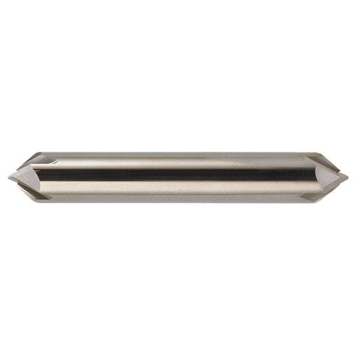 ‎3/8″ × 3/8″ × 2-1/2″ STR / RHC Solid Carbide 4-Flute Double End Chamfer Tool - Bright - Exact Tool & Supply