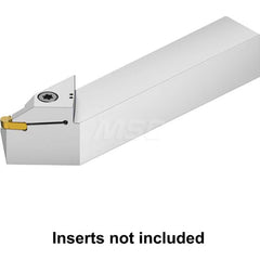 Indexable Cutoff Toolholder: 5.5 mm Max Depth of Cut, 5.5 mm Max Workpiece Dia, Left Hand 25 mm Shank Height, 25 mm Shank Width, Uses EG0600M06P04 Inserts, Series Beyond Evolution