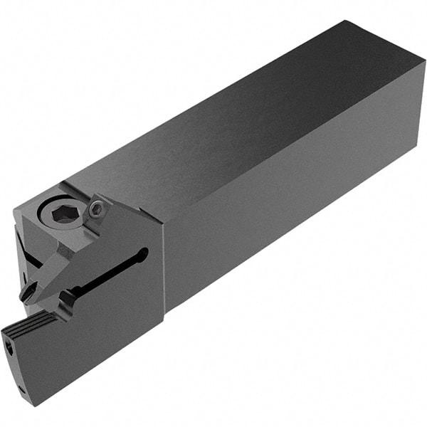 Seco - CFI, External, Right Hand, 13.5mm Max Depth of Cut, 4mm Max Groove Width, Indexable Grooving Tool Holder - LC.. 1604.. Insert Compatibility, 25mm Shank Height, 25mm Shank Width, 123mm OAL, Through Coolant - Exact Tool & Supply