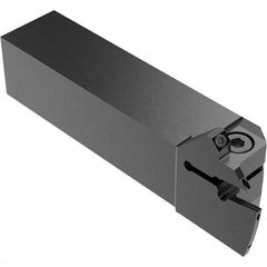 Seco - CFI, External, Left Hand, 13.5mm Max Depth of Cut, 4mm Max Groove Width, Indexable Grooving Tool Holder - LC.. 1604.. Insert Compatibility, 25mm Shank Height, 25mm Shank Width, 123mm OAL, Through Coolant - Exact Tool & Supply