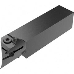 Seco - CFI, External, Right Hand, 19.5mm Max Depth of Cut, 70 to 100mm Groove Width, Indexable Grooving Tool Holder - LC.. 1606.. Insert Compatibility, 25mm Shank Height, 25mm Shank Width, 130.5mm OAL, Through Coolant - Exact Tool & Supply