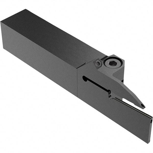 Seco - CFZ, External, Left Hand, 28mm Max Depth of Cut, 2mm Max Groove Width, Indexable Grooving Tool Holder - LC.. 2802.. Insert Compatibility, 20mm Shank Height, 20mm Shank Width, 115mm OAL, Through Coolant - Exact Tool & Supply
