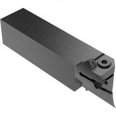 Seco - CFI, External, Left Hand, 13.5mm Max Depth of Cut, 140 to 230mm Groove Width, Indexable Grooving Tool Holder - LC.. 1604.. Insert Compatibility, 25mm Shank Height, 25mm Shank Width, 120.5mm OAL, Through Coolant - Exact Tool & Supply