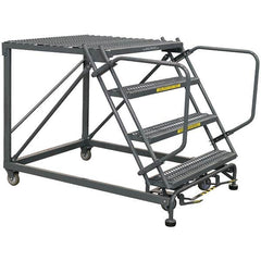 Ballymore - Rolling & Wall Mounted Ladders & Platforms Type: Stairway Slope Ladder Style: 59 Degree Incline - Exact Tool & Supply