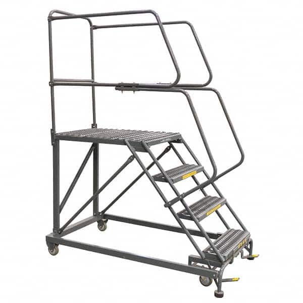 Ballymore - Rolling & Wall Mounted Ladders & Platforms Type: Stairway Slope Ladder Style: 59 Degree Incline - Exact Tool & Supply