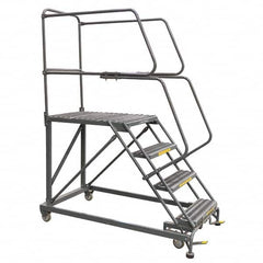 Ballymore - Rolling & Wall Mounted Ladders & Platforms Type: Stairway Slope Ladder Style: 59 Degree Incline - Exact Tool & Supply