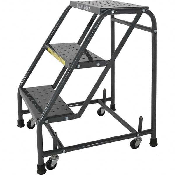 Ballymore - Rolling & Wall Mounted Ladders & Platforms Type: Stairway Slope Ladder Style: 50 Degree Incline - Exact Tool & Supply