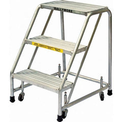 Ballymore - Rolling & Wall Mounted Ladders & Platforms Type: Rolling Style: Spring Loaded Rolling Safety Ladder - Exact Tool & Supply