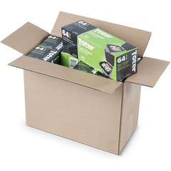 Toter - Trash Bags & Liners; Type: Heavy-Duty ; Capacity (Gal.): 64 ; Thickness (mil): 1.10 ; Thickness (Micron): 28 ; Material: Plastic ; Drawstring: No - Exact Tool & Supply