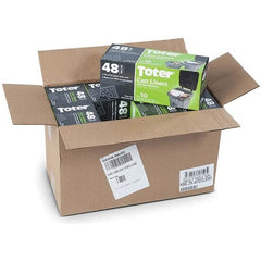 Toter - Trash Bags & Liners; Type: Heavy-Duty ; Capacity (Gal.): 48 ; Thickness (mil): 2.00 ; Thickness (Micron): 51 ; Material: Plastic ; Drawstring: No - Exact Tool & Supply