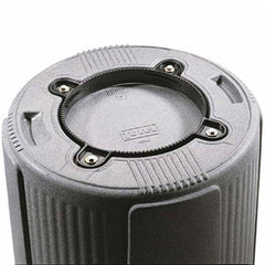 Toter - Trash Can Accessories; Type: Dolly Adapter ; Container Size Compatibility: 32 Gallon; 44 Gallon; 55 Gallon ; Material: Polyethylene ; Length (Inch): 11-1/2 ; Color: Black - Exact Tool & Supply