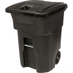 Toter - Trash Cans & Recycling Containers; Type: Trash Can ; Container Shape: Rectangle ; Container Size: 96 gal ; Container Graphics: None ; Color: Blackstone ; Finish: Textured - Exact Tool & Supply