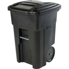 Toter - Trash Cans & Recycling Containers; Type: Trash Can ; Container Shape: Rectangle ; Container Size: 48 gal ; Container Graphics: None ; Color: Blackstone ; Finish: Textured - Exact Tool & Supply