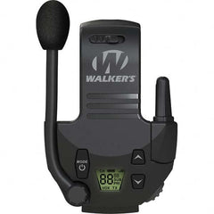 Walkers - Hearing Protection/Communication Type: Earmuff Walkie Talkie Attachment Cup Color: Black - Exact Tool & Supply