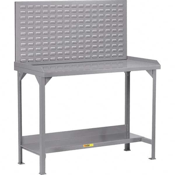 Little Giant - Stationary Work Benches, Tables Type: Work Bench Top Material: 12 Gauge Steel - Exact Tool & Supply