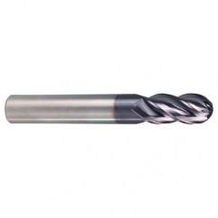 4.5mm TuffCut XR 4 Flute Carbide End Mill Ball Nose - Exact Tool & Supply