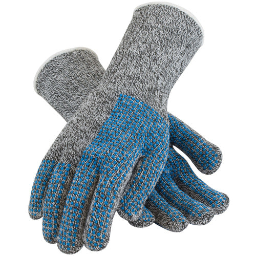 ‎18-SD385L Gloves Made w/Dyneema - Steel Blend with Dyneema Hvy Wgt - 2 Side Special Dot Pattern - Exact Tool & Supply