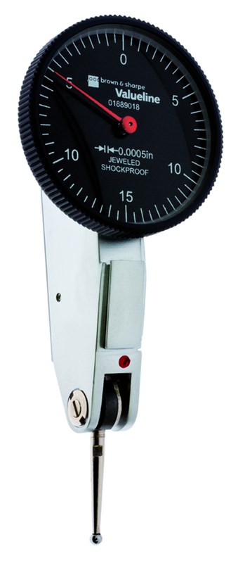 1.26" Face Diameter .0005" Graduation Black Face Dial Test Indicator Model No. 01889018 - Exact Tool & Supply