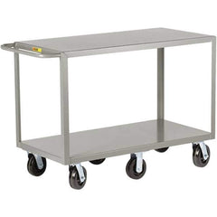 Little Giant - 3,600 Lb Capacity, 30" Wide x 48" Long x 36" High Cart - 2 Shelf, Steel, Phenolic Casters - Exact Tool & Supply