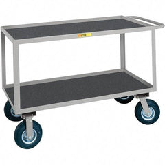 Little Giant - 1,200 Lb Capacity, 24" Wide x 36" Long x 38" High Cart - Steel, Pneumatic Casters - Exact Tool & Supply