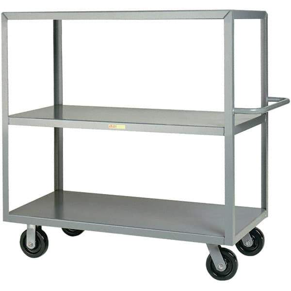 Little Giant - 3,600 Lb Capacity, 30" Wide x 60" Long x 45" High Cart - Steel, Phenolic Casters - Exact Tool & Supply