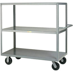 Little Giant - 3,600 Lb Capacity, 30" Wide x 60" Long x 45" High Cart - Steel, Phenolic Casters - Exact Tool & Supply