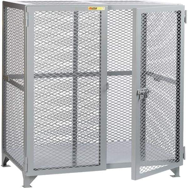 Little Giant - 1 Shelf Storage Cabinet - Steel, 49" Wide x 33" Deep x 52" High - Exact Tool & Supply