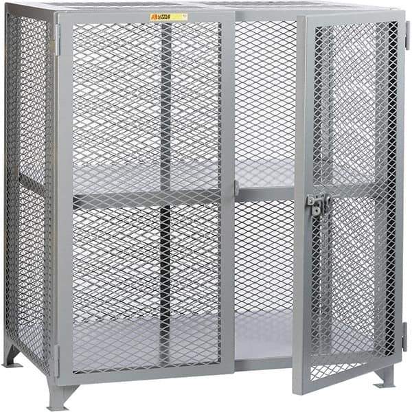 Little Giant - 1 Shelf Storage Cabinet - Steel, 61" Wide x 27" Deep x 52" High - Exact Tool & Supply