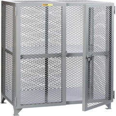 Little Giant - 1 Shelf Storage Cabinet - Steel, 61" Wide x 27" Deep x 52" High - Exact Tool & Supply