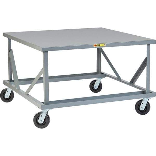 Little Giant - 3,600 Lb Capacity Steel Adjustable Pallet Stand - 30" High - Exact Tool & Supply