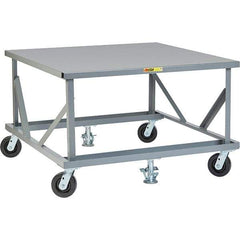 Little Giant - 3,600 Lb Capacity Steel Adjustable Pallet Stand - 30" High - Exact Tool & Supply