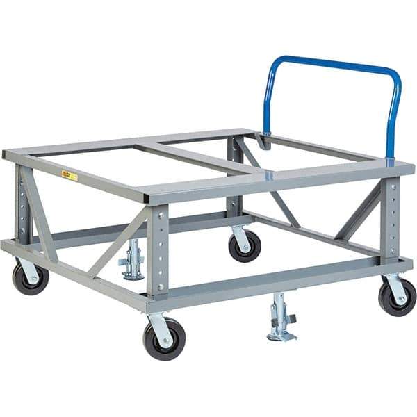 Little Giant - 3,600 Lb Capacity Steel Adjustable Pallet Stand - 48" High - Exact Tool & Supply