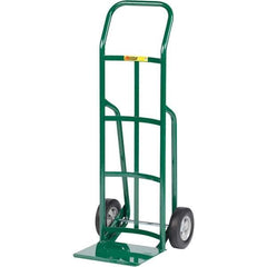 Little Giant - 800 Lb Capacity 47" OAH Hand Truck - Continuous Handle, Steel, Rubber Wheels - Exact Tool & Supply