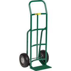 Little Giant - 800 Lb Capacity 47" OAH Hand Truck - Continuous Handle, Steel, Flat-Free Microcellular Foam Wheels - Exact Tool & Supply