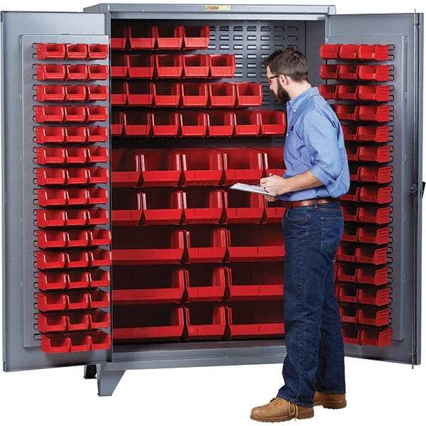 Little Giant - Storage Cabinet - Steel, 48" Wide x 26" Deep x 78" High - Exact Tool & Supply