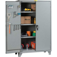 Little Giant - 3 Shelf Storage Cabinet - Steel, 60" Wide x 26" Deep x 78" High - Exact Tool & Supply
