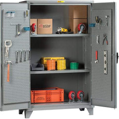 Little Giant - 2 Shelf Storage Cabinet - Steel, 60" Wide x 26" Deep x 78" High - Exact Tool & Supply