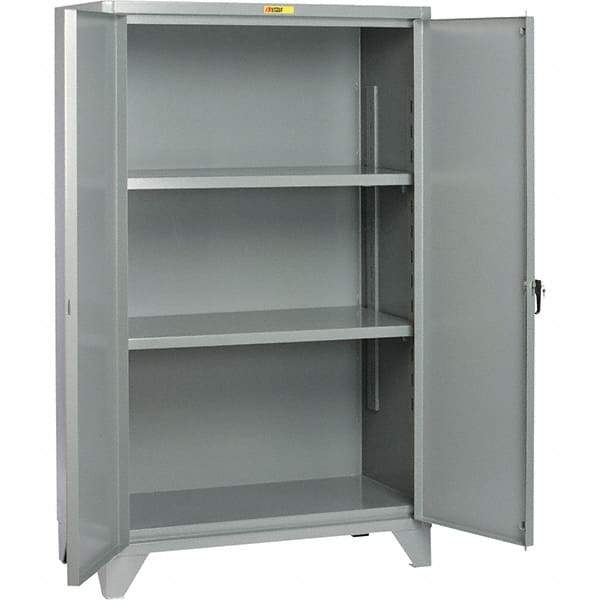 Little Giant - 2 Shelf Storage Cabinet - Steel, 48" Wide x 32" Deep x 78" High - Exact Tool & Supply