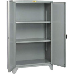 Little Giant - 2 Shelf Storage Cabinet - Steel, 48" Wide x 26" Deep x 78" High - Exact Tool & Supply