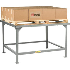 Little Giant - 48 Wide x 48" Deep x 30" High, Steel Workbench - Fixed Legs - Exact Tool & Supply